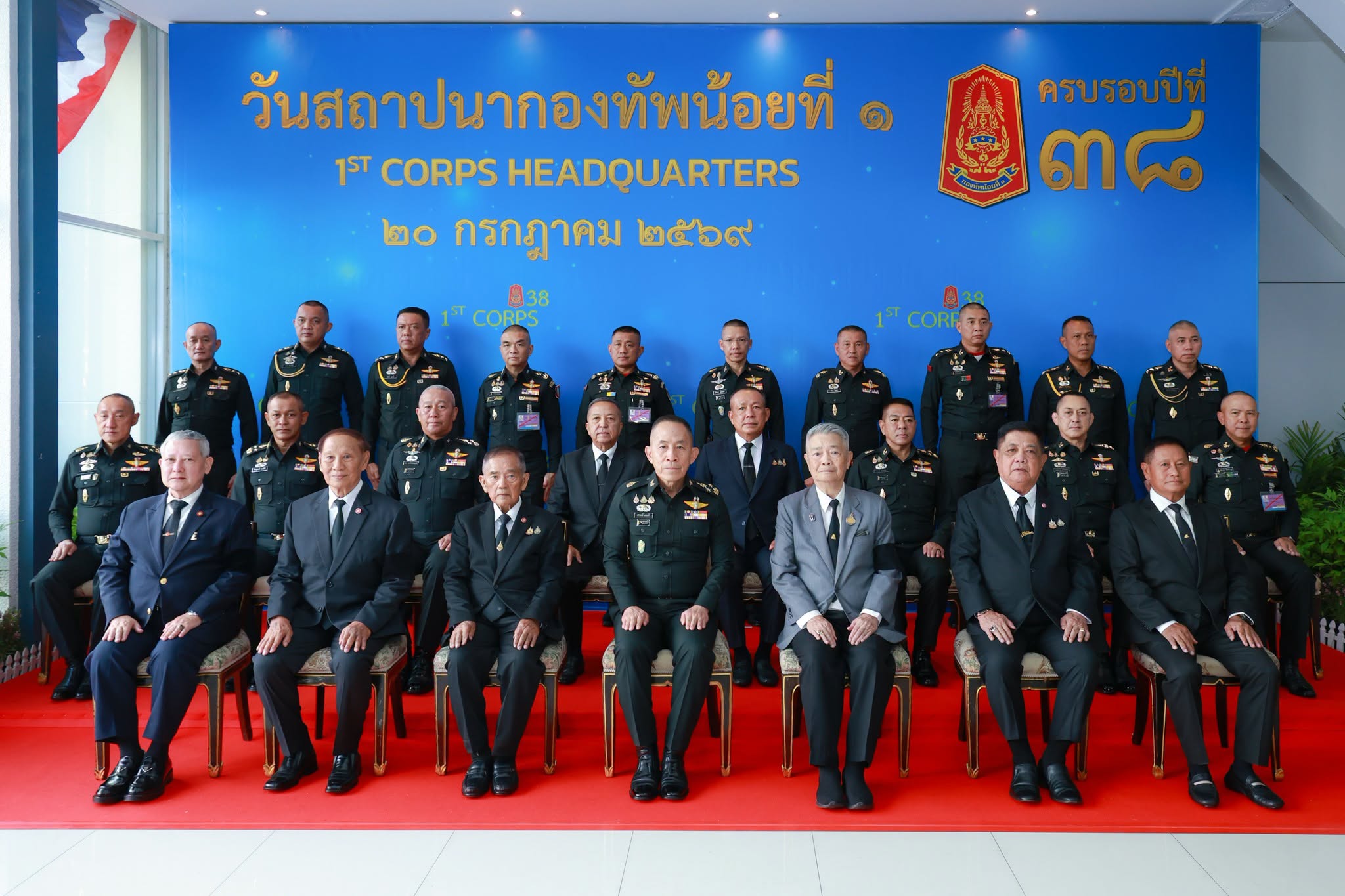 ปลัดกระทรวงกลาโหมเป็นประธานวันสถาปนาครบรอบ ๓๘ ปี กองทัพน้อยที่ ๑
