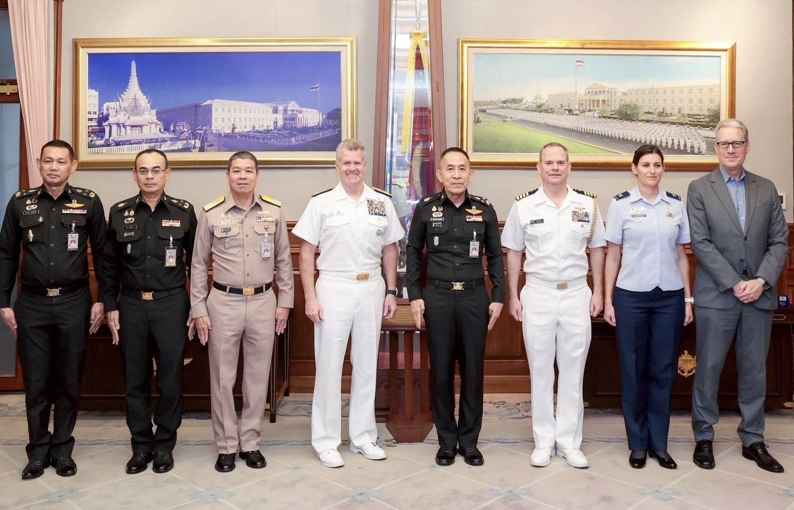 ผู้บัญชาการกองกำลังสหรัฐอเมริกา ภาคพื้นอินโด–แปซิฟิก เข้าเยี่ยมคำนับปลัดกระทรวงกลาโหม