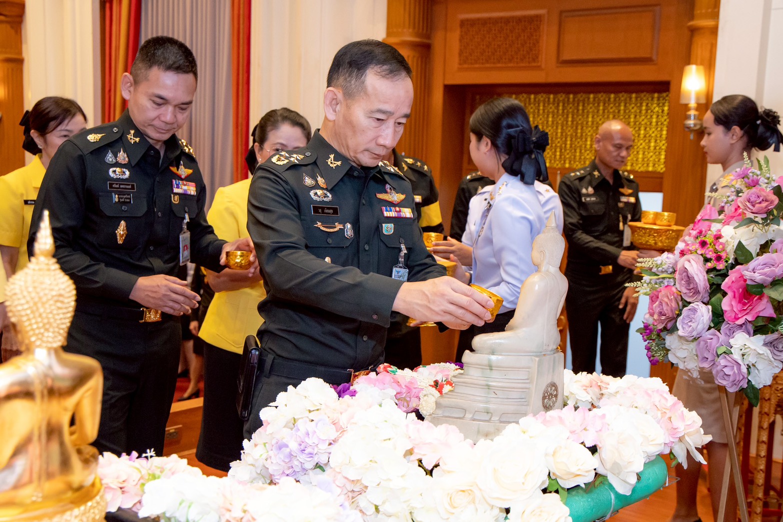 สำนักงานปลัดกระทรวงกลาโหมจัดพิธีสรงน้ำพระพุทธรูป เนื่องในโอกาสประเพณีวันสงกรานต์ ประจำปี ๒๕๖๙