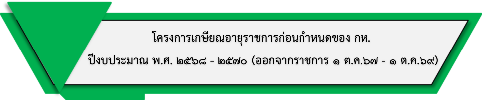 โครงการเกษียณอายุราชการก่อนกำหนด